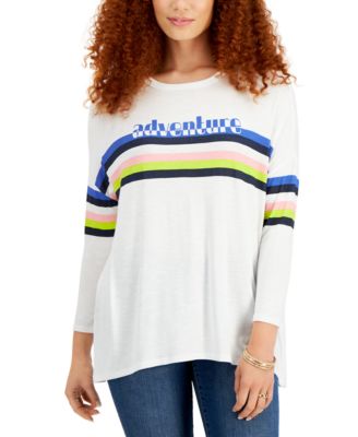 Style & Co - Relaxed Striped T-Shirt
