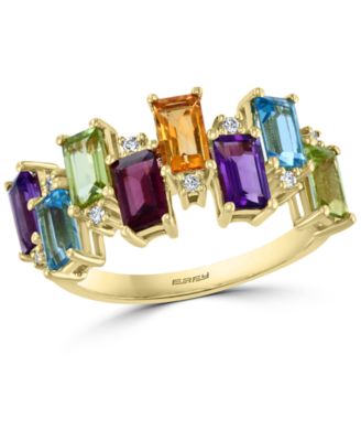 EFFY Collection - Multi-Gemstone (2-1/5 ct. t.w.) & Diamond (1/20 ct. t.w.) Ring in 14k Gold