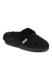 Womens black sales dearfoam slippers