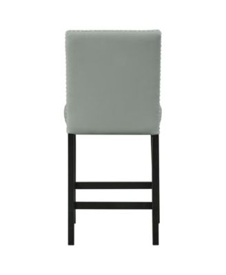 Pia Faux Leather Counter Height Side Chair Set