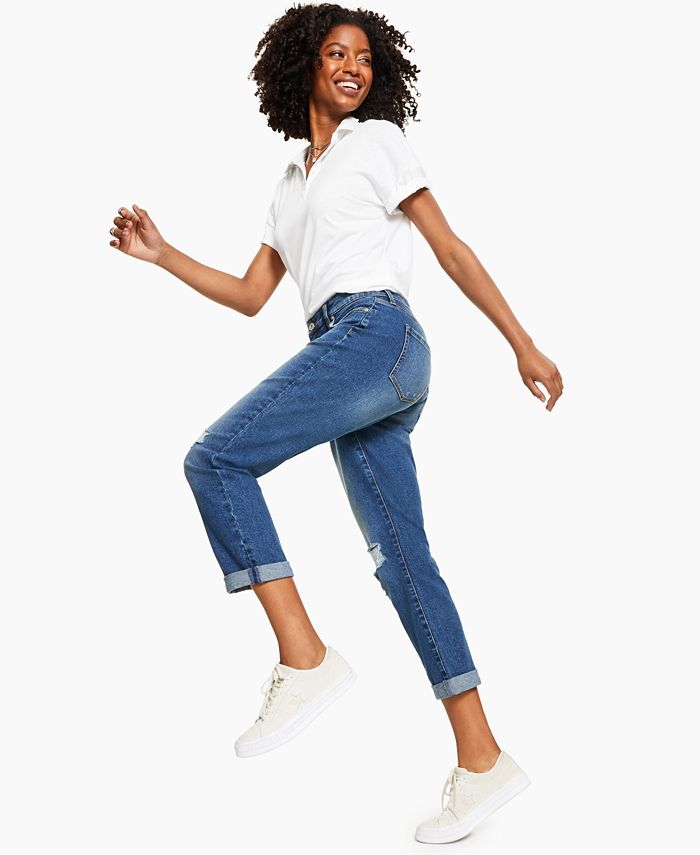 Style & Co Girlfriend Jeans, Created for Macy's & Reviews - Jeans ...