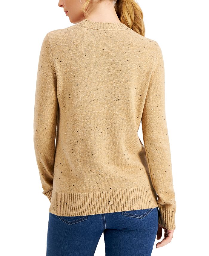 Charter Club Petite Fox Pullover Sweater, Created for Macy's - Macy's