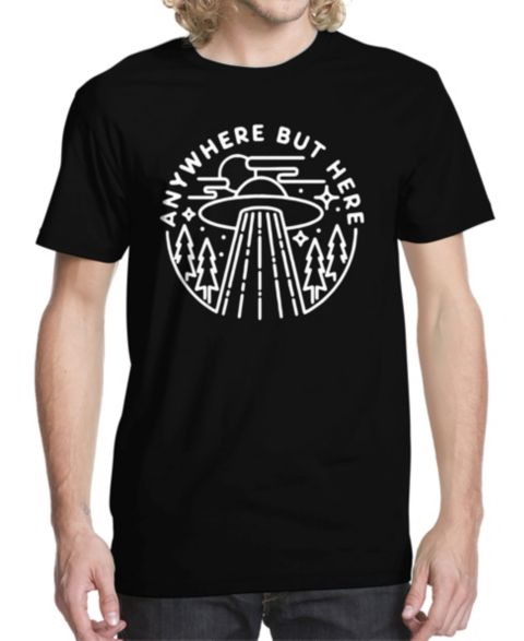 Мужская футболка Buzz Shirts Anywhere But Here Graphic