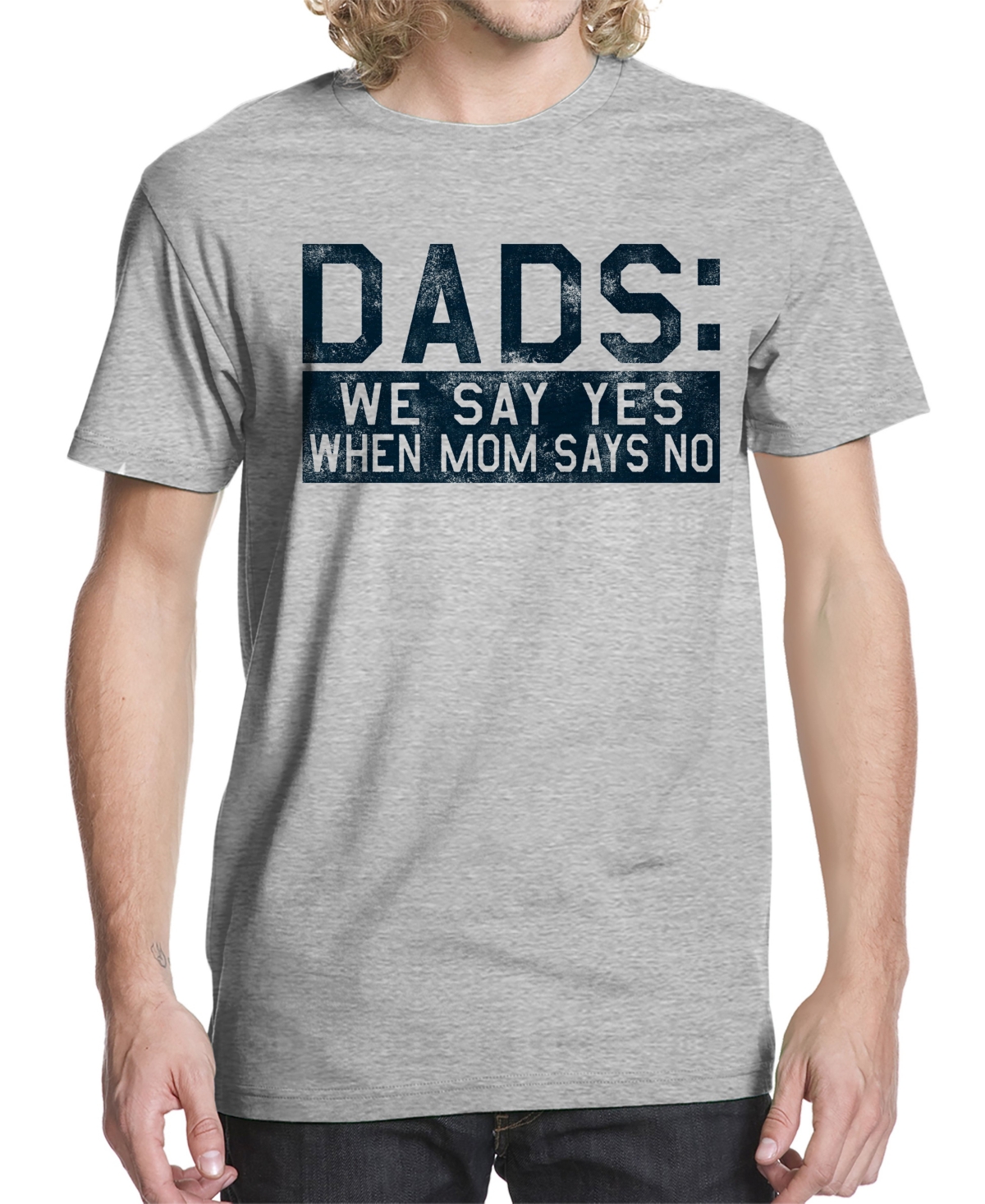 Men's Dads Say Yes Graphic T-shirt - Sport Gray