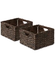 Casafield 10.5 x 10.5 Water Hyacinth Storage Baskets