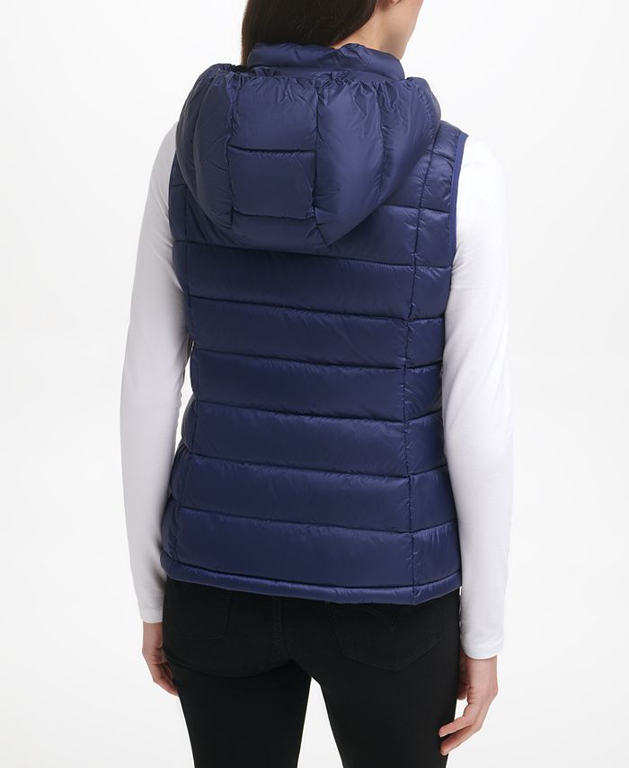 Charter Club Women's Packable Hooded Down Puffer Vest, Created for Macy