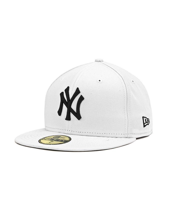 New York Yankees New Era MLB White And Black 59FIFTY Cap