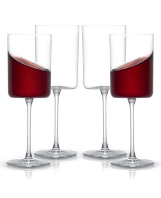 JoyJolt Claire Red Wine Glasses, Set of 4 - Macy's