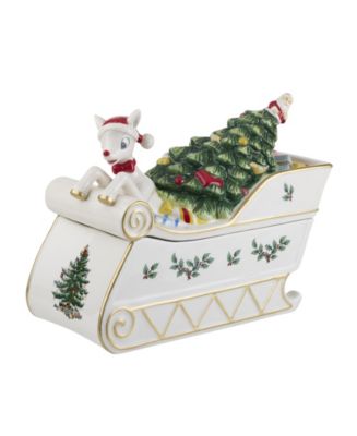 Spode Christmas Tree Rudolph Cookie Jar - Macy's