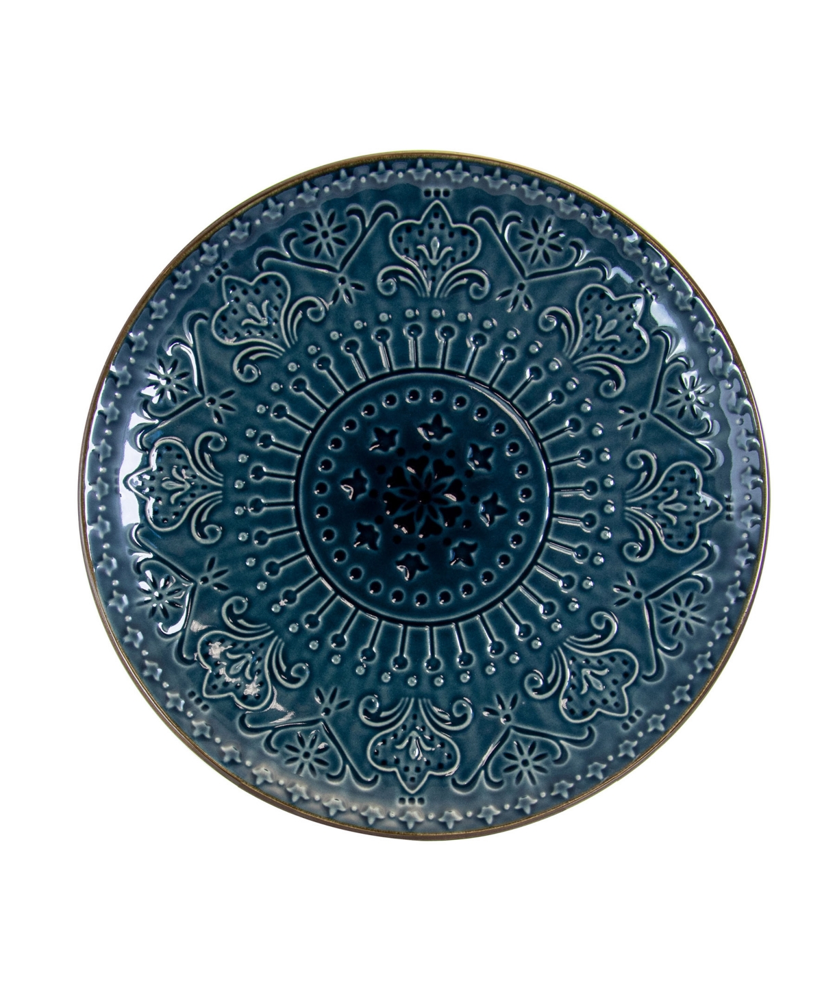 Elama Deep Sea Mozaic Luxurious Dinnerware with Complete Set of Pieces