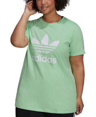 ladies green adidas t shirt