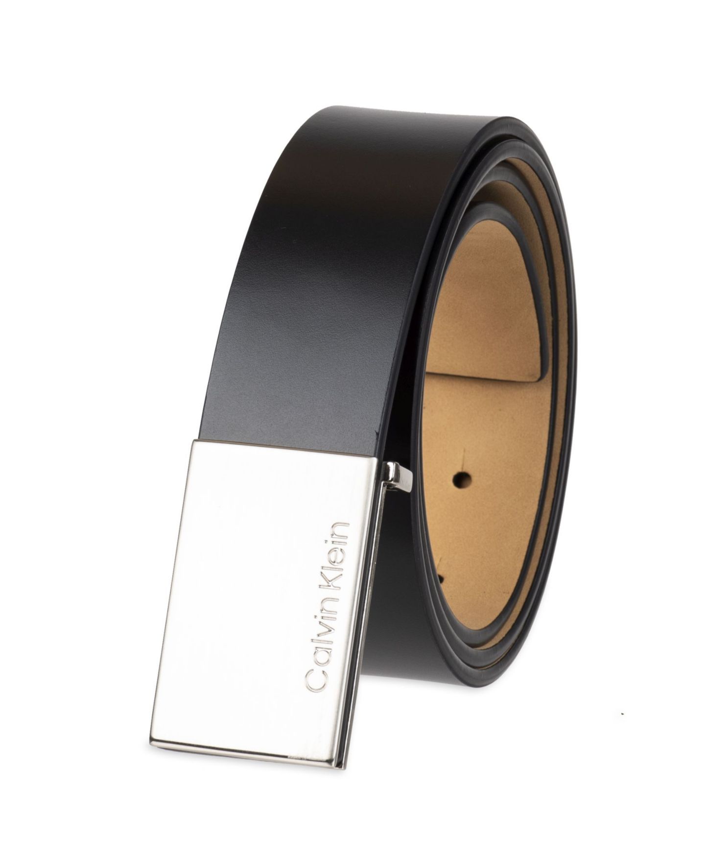 Мужской ремень Calvin Klein Casual Belt with Engraved Plaque Buckle — фото 3