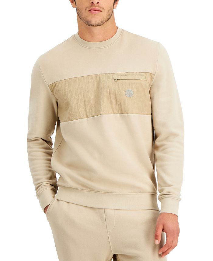 GUESS Eco Fleece Zip-Pocket Sweatshirt - Macy's