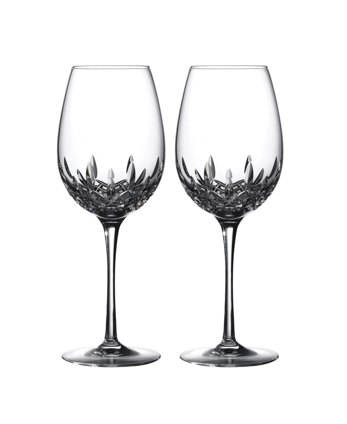 Waterford Lismore Essence Set Of 2 Lead Crystal White Wine Glasses In No Color