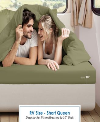 Premier 1800 Series Deep Pocket Bed 4 Piece Sheet Set, RV Queen