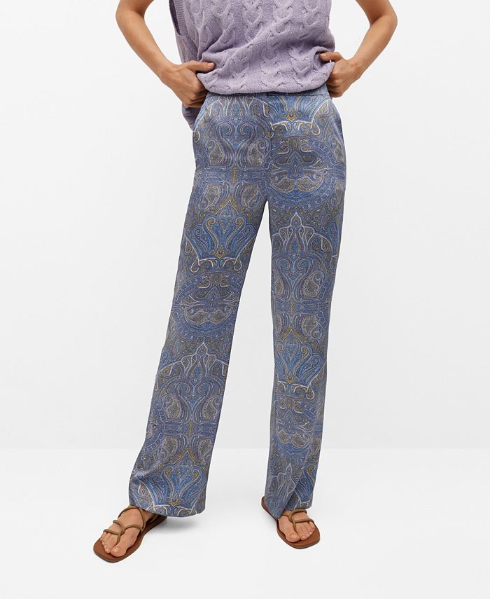 MANGO Paisley Print Pants & Reviews - Pants & Capris - Women - Macy's