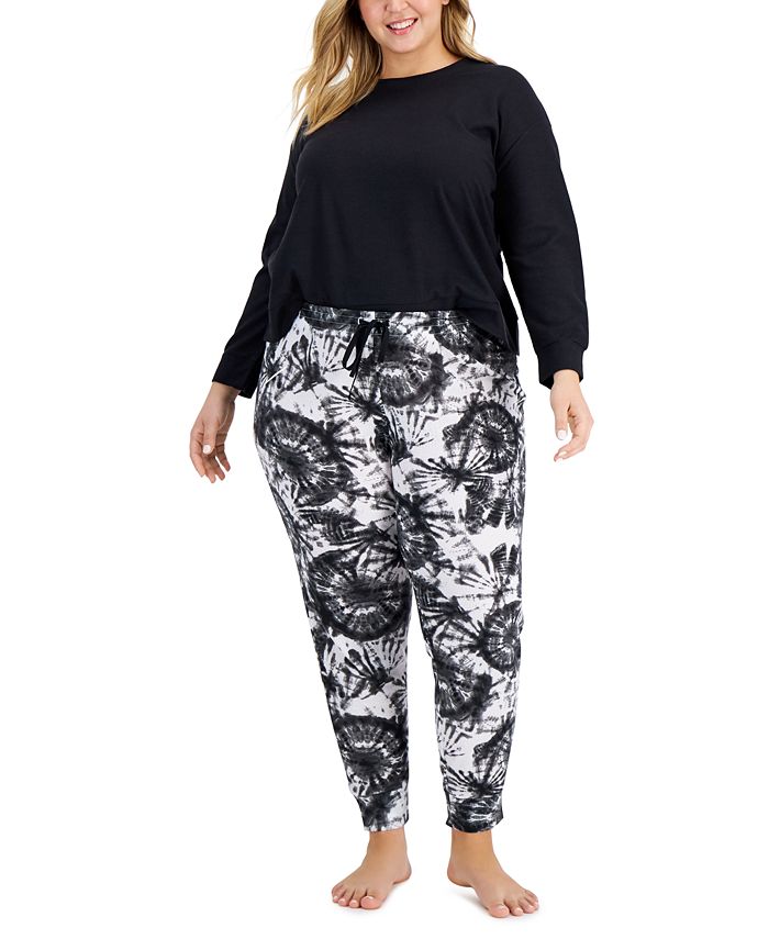 Jenni Plus Size Waffle Pajama Set, Created for Macy's & Reviews All Pajamas, Robes & Loungewear - Women - Macy's