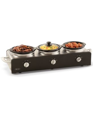 Bella Kitchen 3-Crock Slow Cooker and Buffet Server Model YDE902A