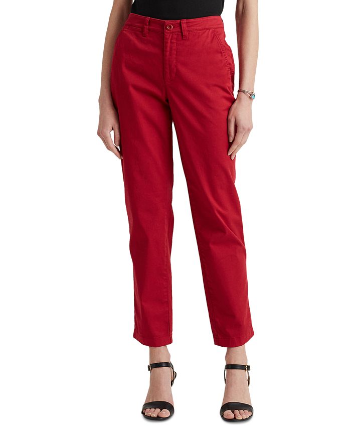 Lauren Ralph Lauren Petite Cropped Chinos Macy's