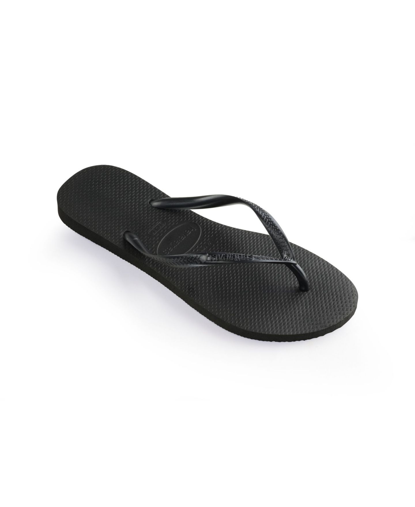 Женские сандалии Havaianas Slim Flip-flop, цвет: Чёрный — фото 1