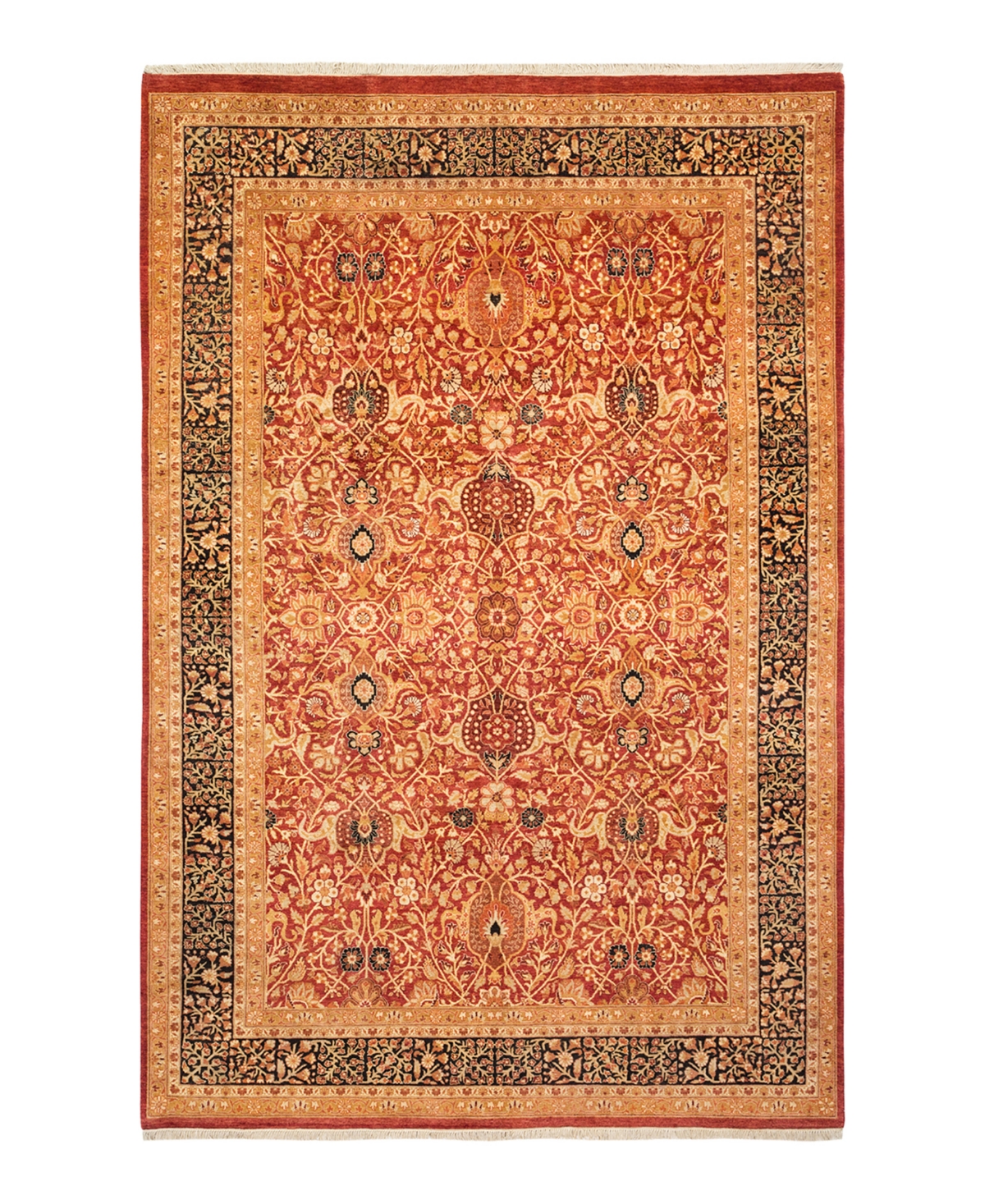Closeout! Adorn Hand Woven Rugs Mogul M1521 6'1in x 9'1in Rectangle Area Rug - Red
