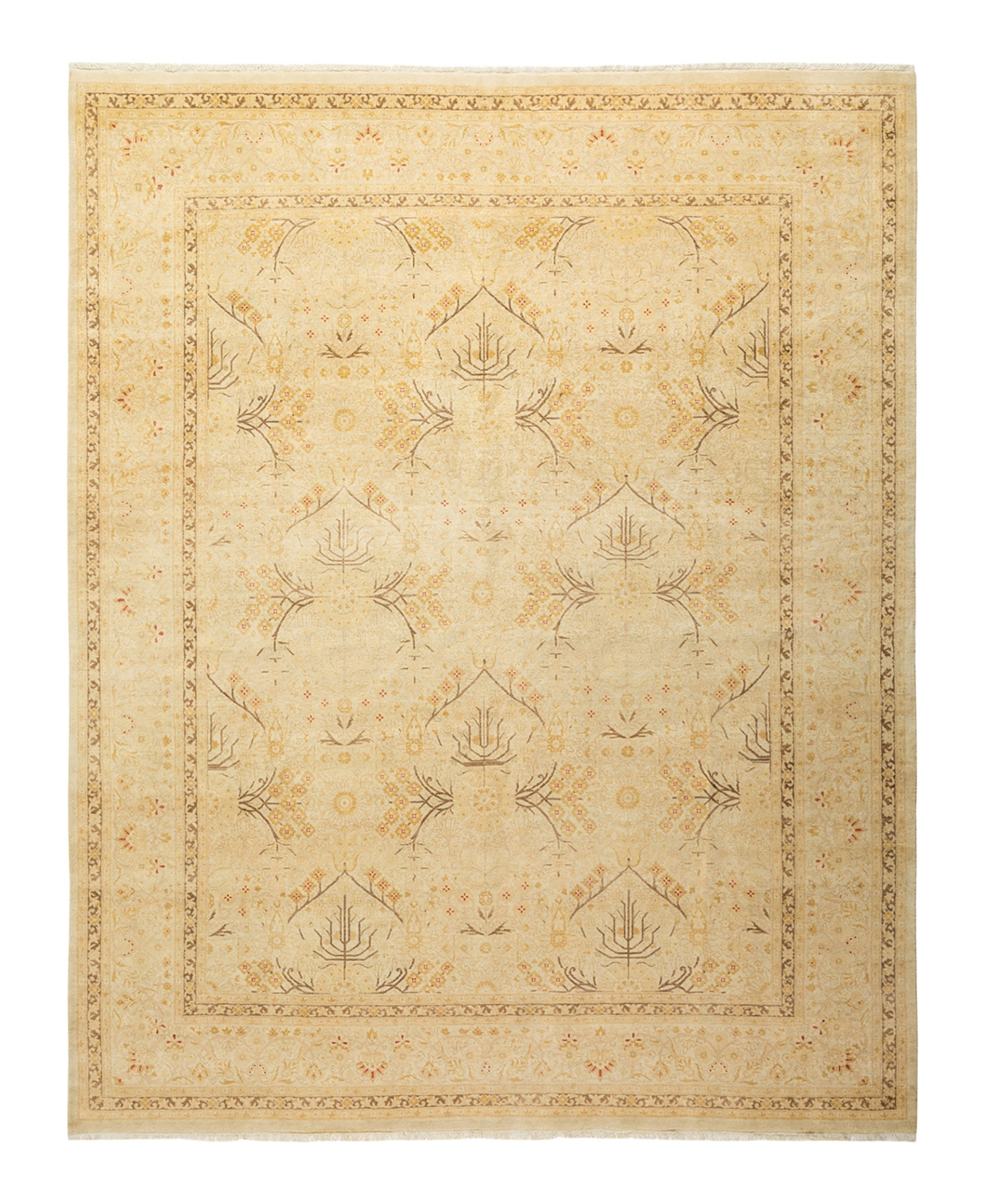 Closeout! Adorn Hand Woven Rugs Mogul M1440 8'2in x 10'2in Rectangle Area Rug - Ivory
