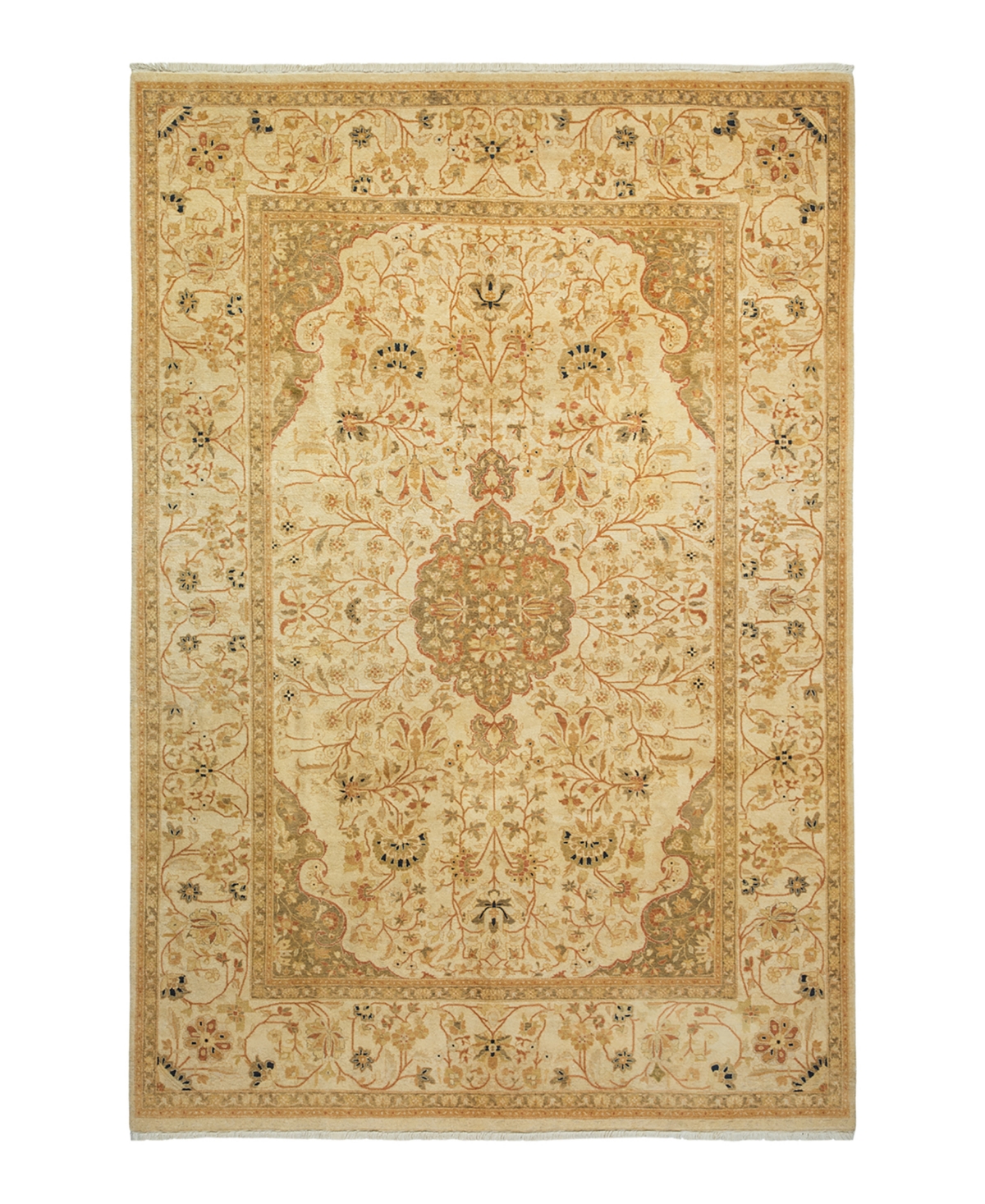 Closeout! Adorn Hand Woven Rugs Mogul M1422 6'1in x 8'10in Rectangle Area Rug - Ivory
