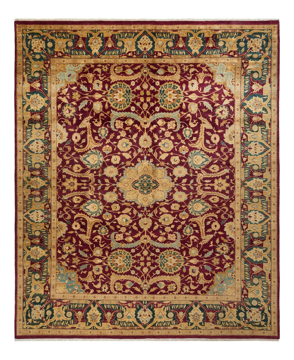 Closeout! Adorn Hand Woven Rugs Mogul M1440 8'2in x 9'10in Area Rug - Burgundy