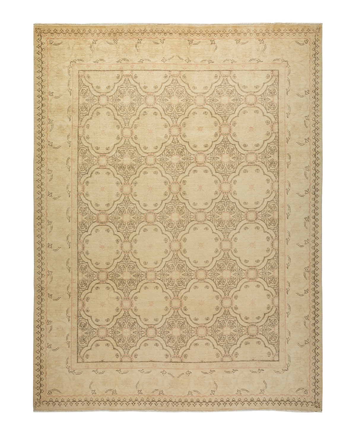Closeout! Adorn Hand Woven Rugs Eclectic M1785 7'9in x 10'5in Rectangle Area Rug - Ivory