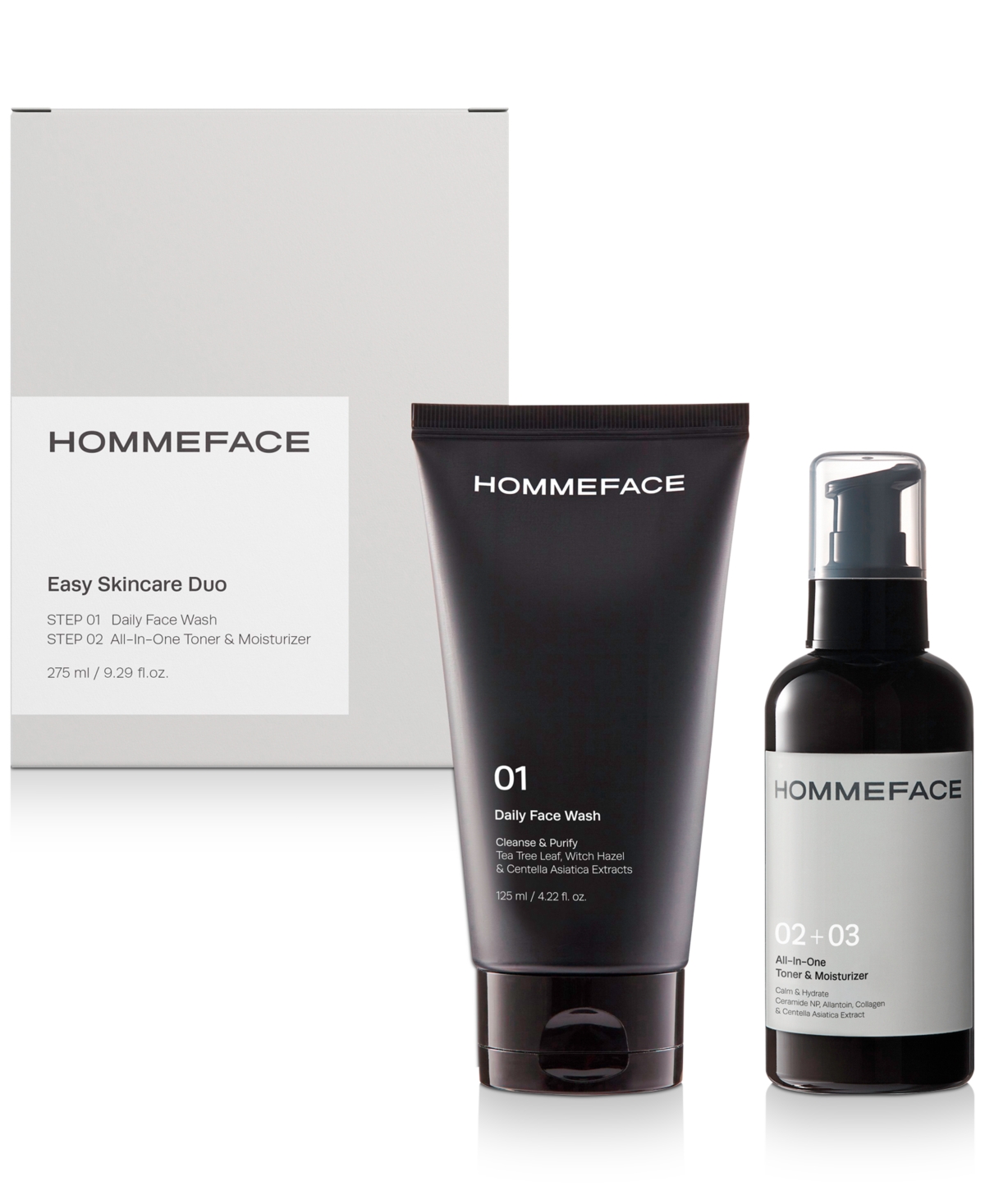 Men's 2-Step Daily Skincare Set - Heather Gray