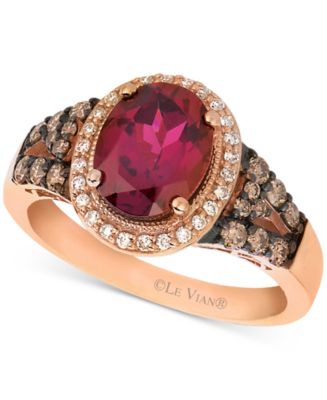 Le Vian® Raspberry Rhodolite (2-1/5 ct. t.w.) & Diamond (3/8 ct. t.w ...