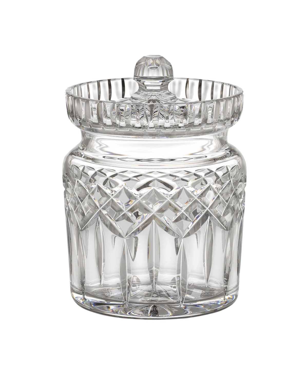 Waterford Lismore Biscuit Barrel In Clear