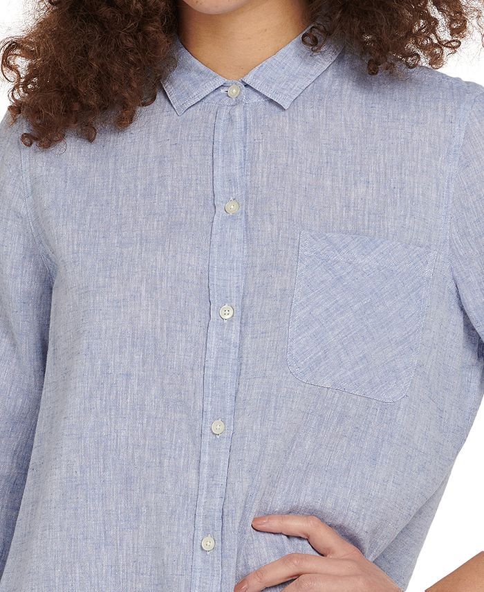 Barbour Seaglow ButtonDown Chambray Dress Macy's