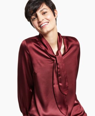 Alfani - Tie-Neck Top
