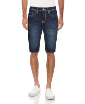 X-RAY MEN'S CULTURA SADDLE STITCH DENIM SHORTS
