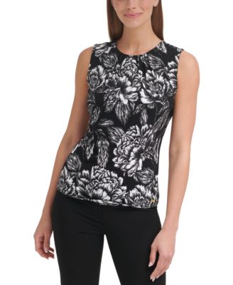 macy's calvin klein petite tops