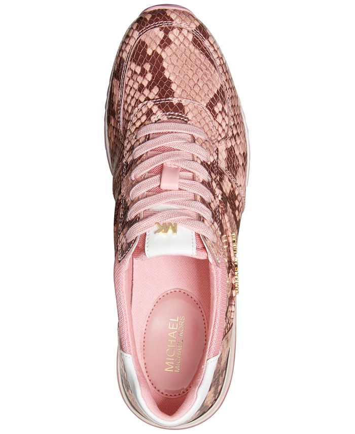 allie extreme leather and mesh trainer