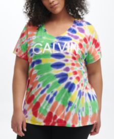 Plus Size Tie-Dyed Logo T-Shirt