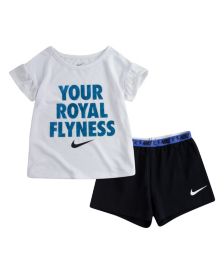 Little Girls 2 Piece T-shirt and Shorts Set