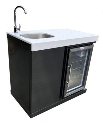 Mont Alpi Outdoor Kitchen Sink and Fridge
