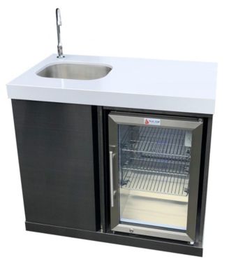 Mont Alpi Outdoor Kitchen Sink and Fridge