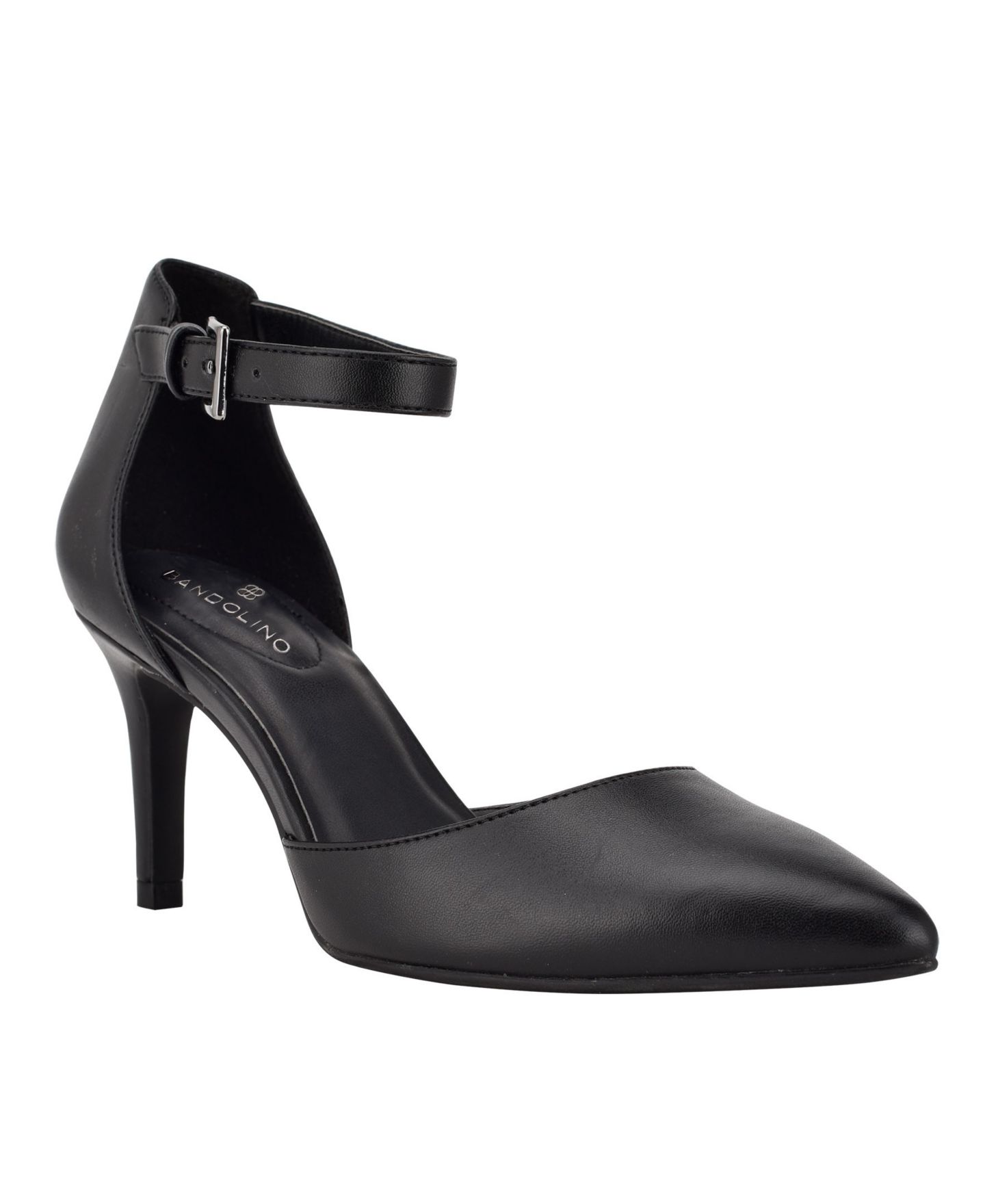 Женские туфли Bandolino Ginata D'Orsay Ankle Strap Pointed Toe Pumps, цвет: Чёрный — фото 1