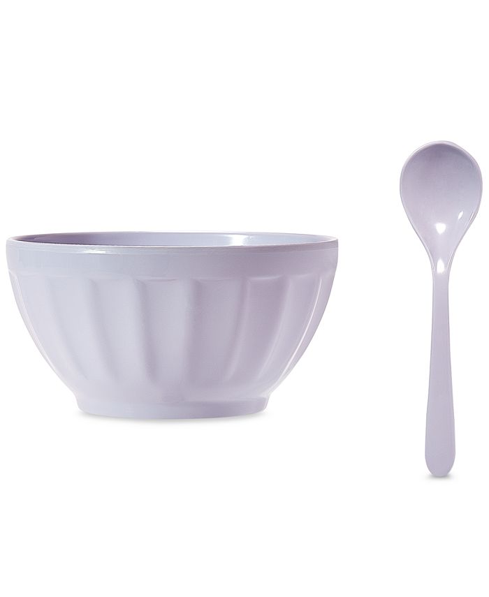 The Cellar Melamine Dessert Bowls with Spoons, Set of 4, Created for