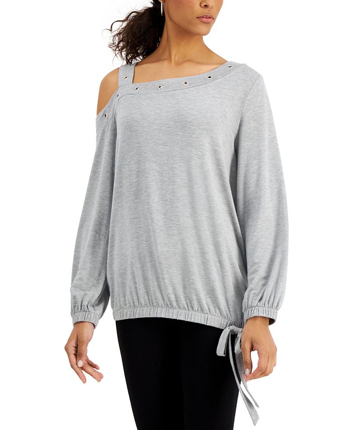 Fever Asymmetric Cold Shoulder Top And Reviews Tops Women Macys 