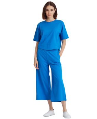 lauren ralph lauren cropped wide leg pants