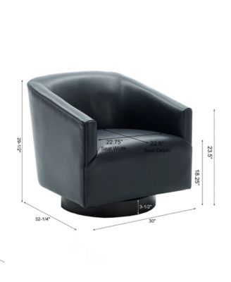 Gaven Wood Base Swivel Chair