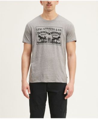 stormloop fonds Verhoogd Levi's Men's 2-Horse Graphic Regular Fit Crewneck T-shirt & Reviews - T- Shirts - Men - Macy's