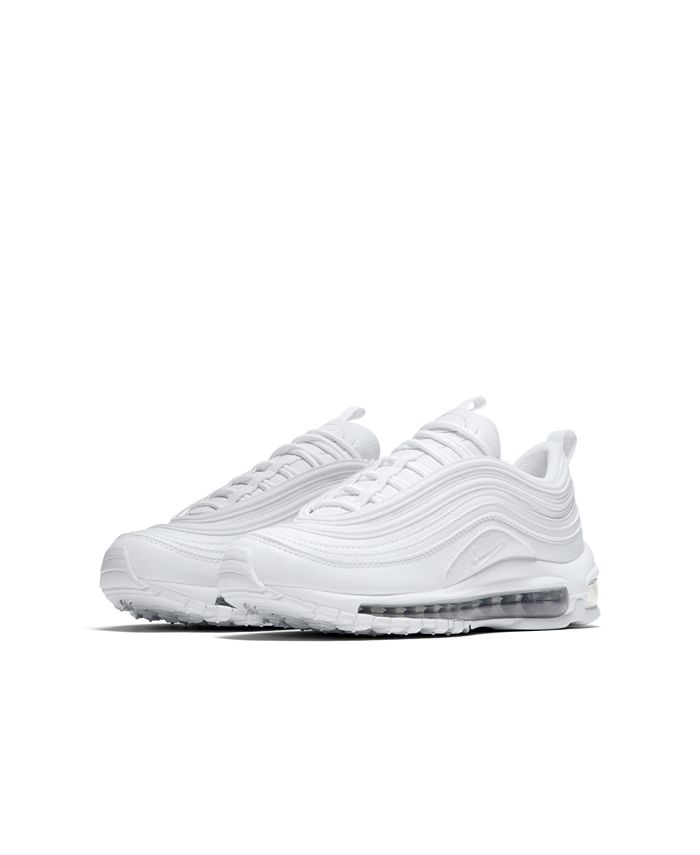 Nike Boys Air Max 97 - Shoes White/Volt Size 04.0