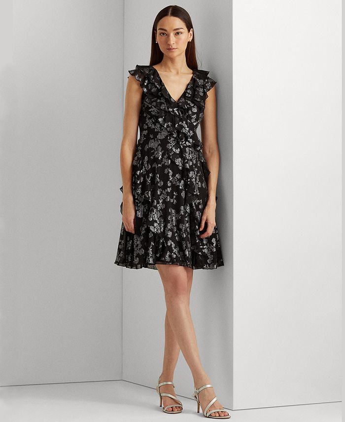 Ralph lauren floral fit and flare dress 2025