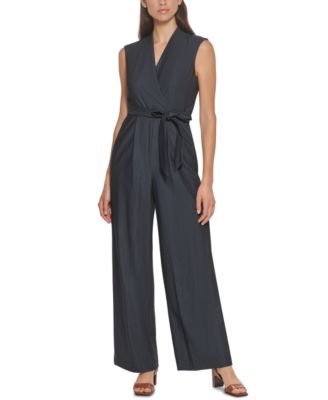 Calvin Klein - Belted Chambray Jumpsuit